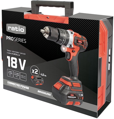 Taladro percutor atornillador  bater�a RATIO ProSeries R-AT20-2.4